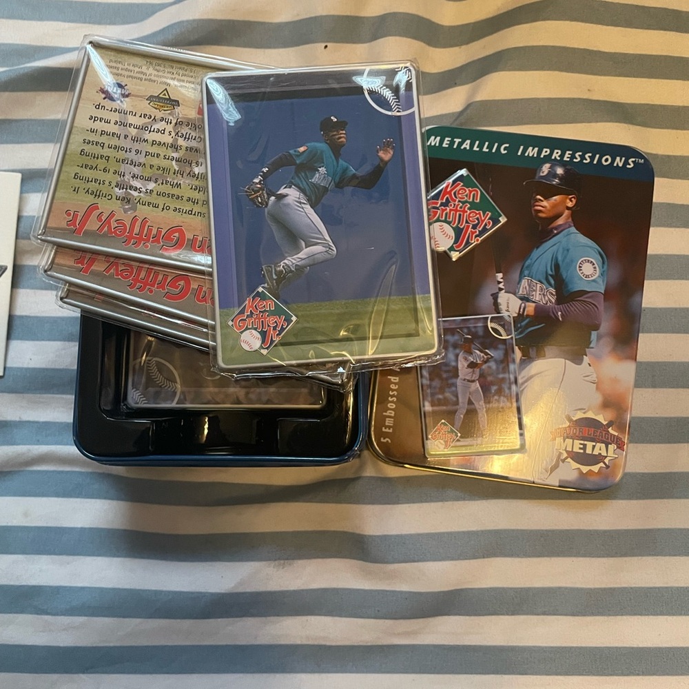 Ken Griffey Jr. metal Impressions Card Set - Blue and Black